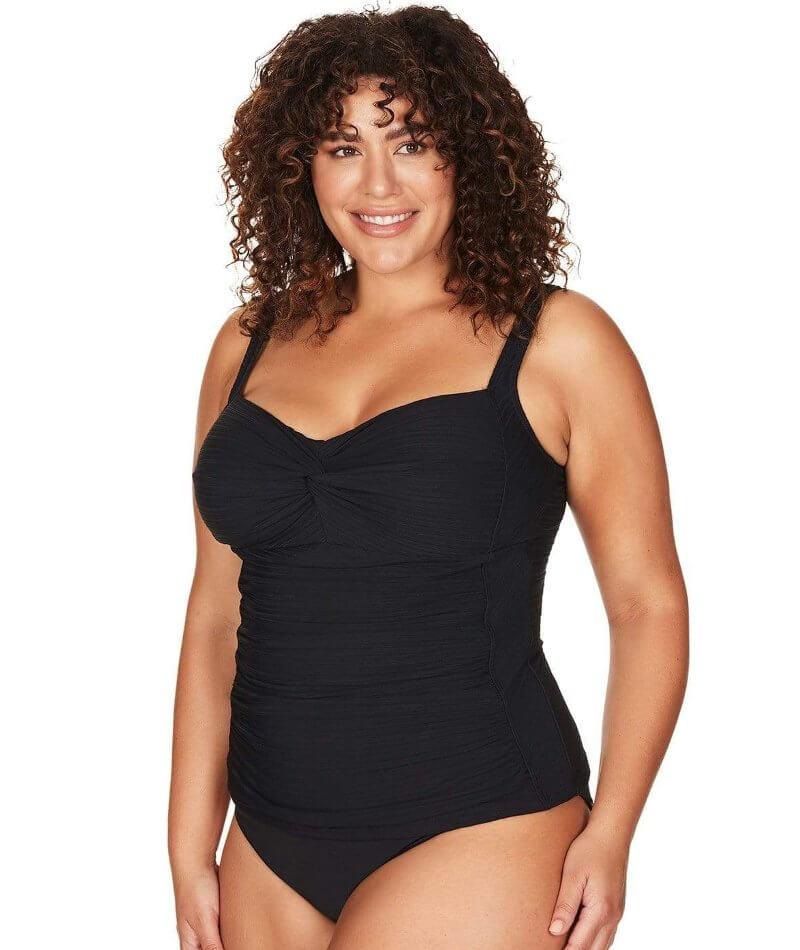 Artesands Aria Botticelli C-DD Cup Tankini Top - Black - Image 3