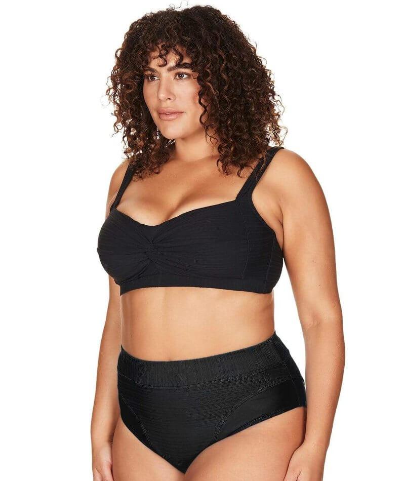 Artesands Aria Botticelli Twist Front C-DD Cup Bikini Top - Black - Image 7