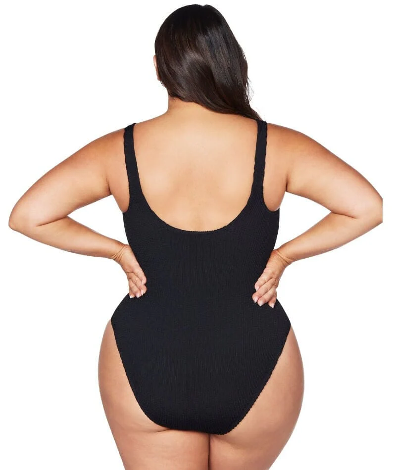 Artesands Arte Eco Kahlo One Size One Piece Swimsuit - Black - Image 3