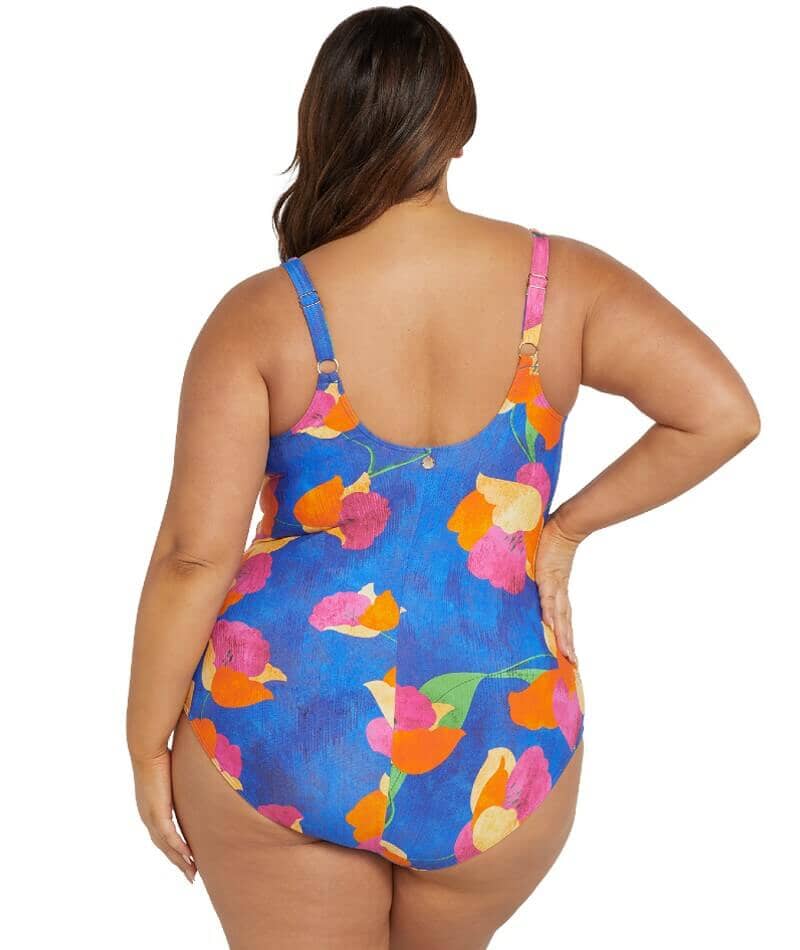 Artesands Au Contraire Delacroix Cross Front D-G Cup One Piece Swimsuit - Blue - Image 2