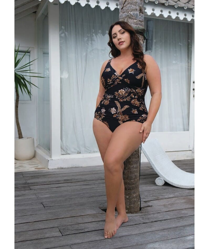 Artesands Chantique Delacroix Cross Front D-G Cup One Piece Swimsuit - Black - Image 4