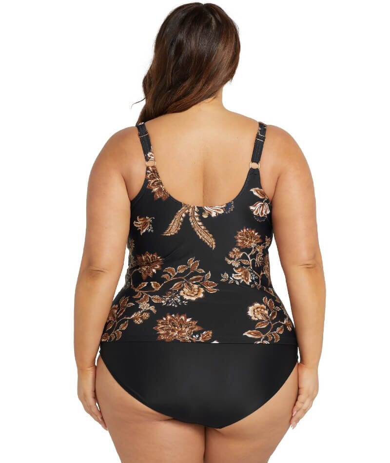 Artesands Chantique Delacroix Cross Front D-G Cup Tankini Top - Black - Image 2