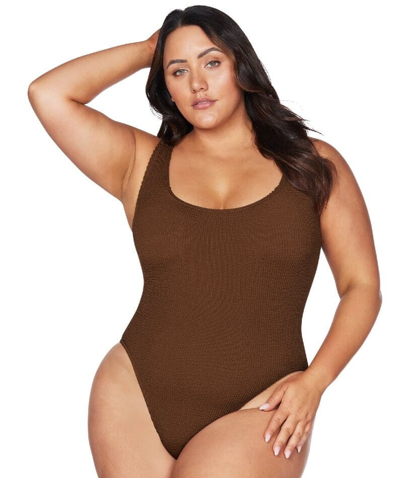Artesands Eco Kahlo One Size One Piece Swimsuit - Mocha