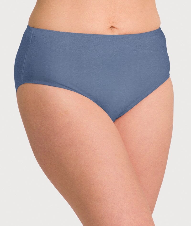 Ava & Audrey Clementine Cotton Full Brief - Denim Blue