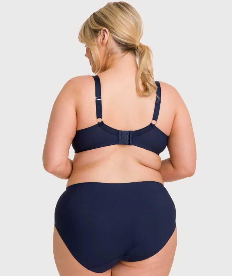Ava & Audrey Jacqueline Full Brief with Lace - Sapphire - Image 11