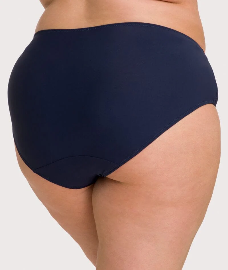 Ava & Audrey Jacqueline Full Brief with Lace - Sapphire - Image 5