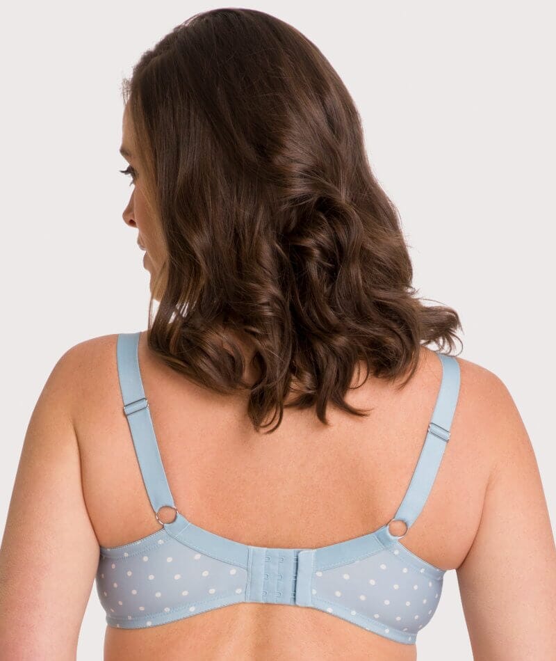 Ava & Audrey Jacqueline Full Cup Underwired Bra - Blue/Ivory - Image 3