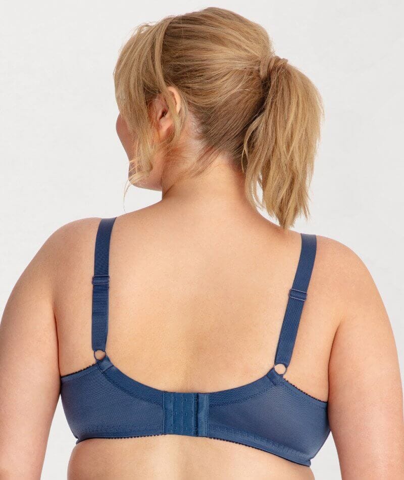 Ava & Audrey Lucille Lace Wire-free Bra - Navy - Image 2