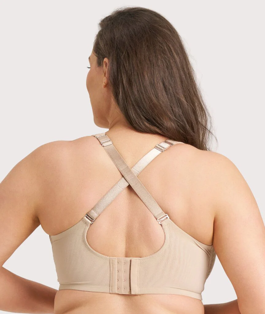 Ava & Audrey Millie Jacquard Mesh T-Shirt Underwire Bra - Nude - Image 2