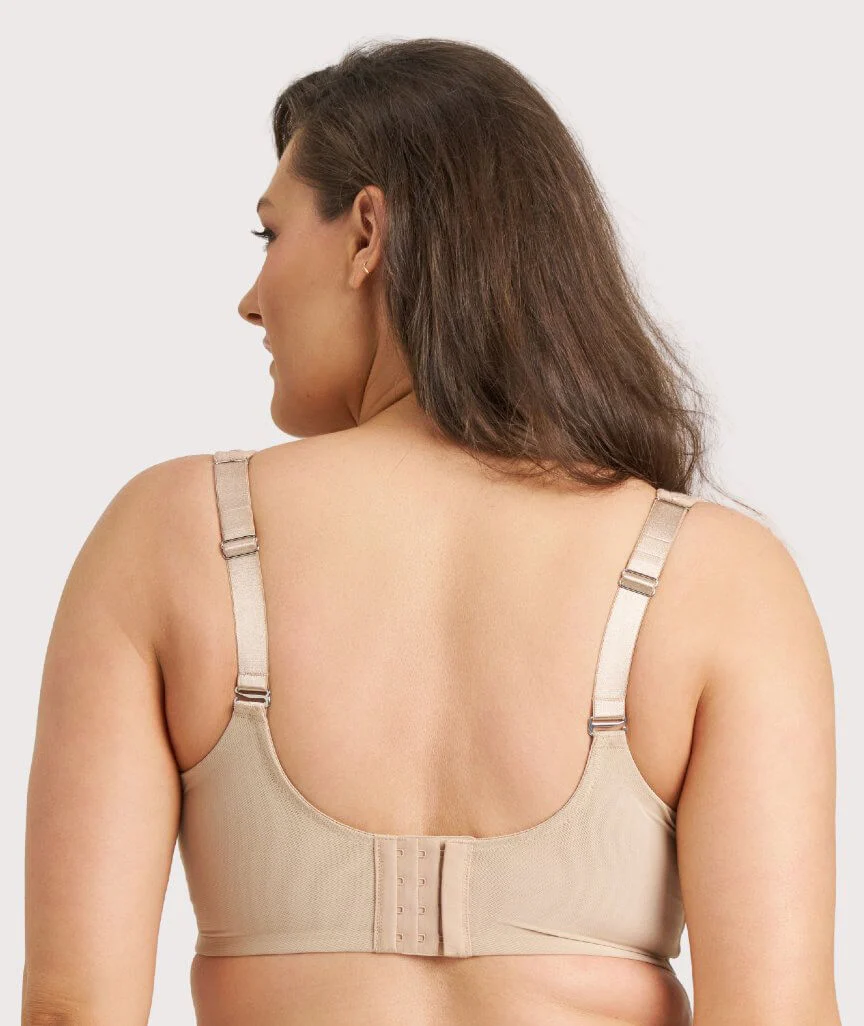 Ava & Audrey Millie Jacquard Mesh T-Shirt Underwire Bra - Nude - Image 4