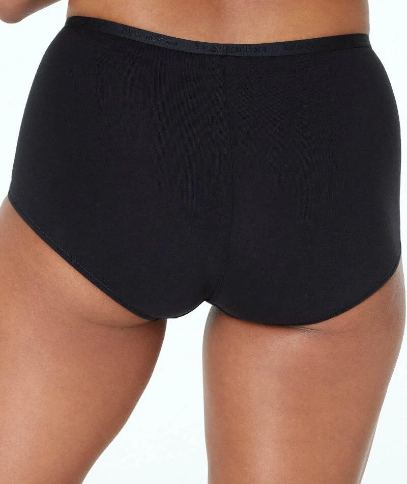 Bendon Body Cotton Trouser Brief - Black - Image 2