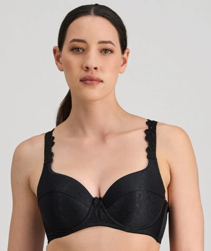 Bendon Damask Contour Underwire Bra - Black