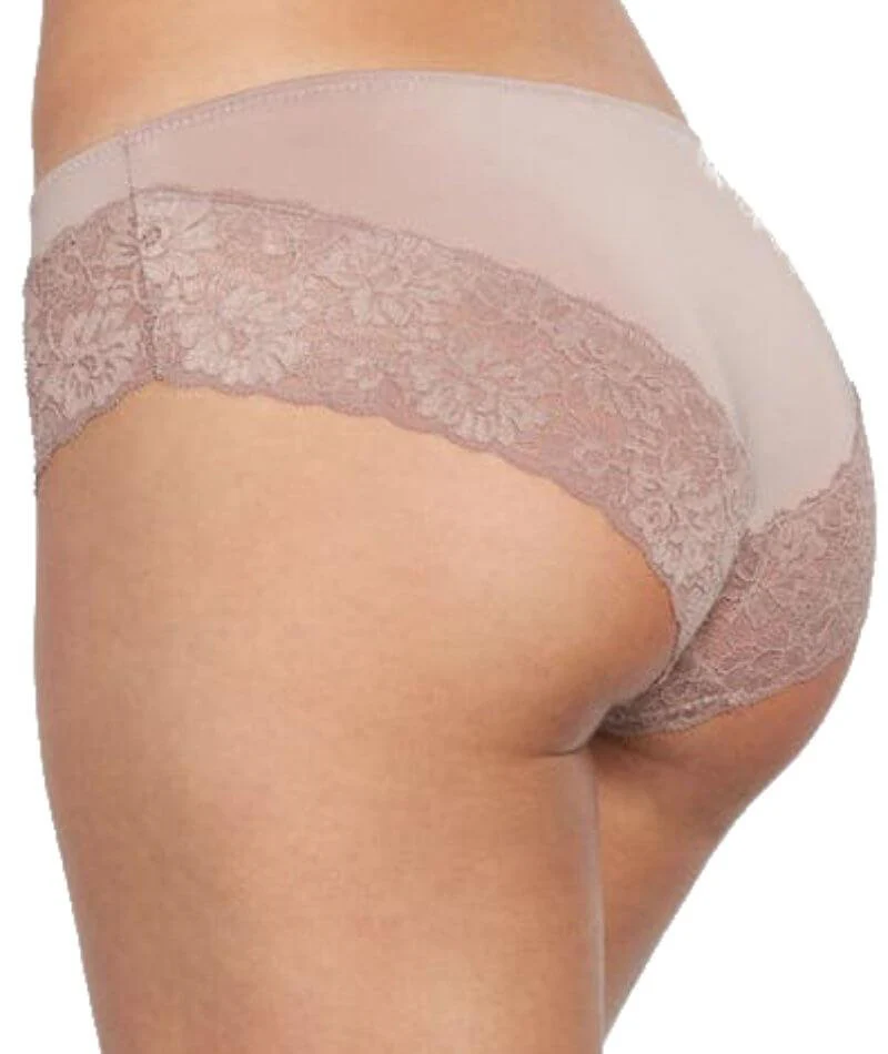 Bendon Everyday Lace Trim Brazilian Brief - Mocha - Image 2