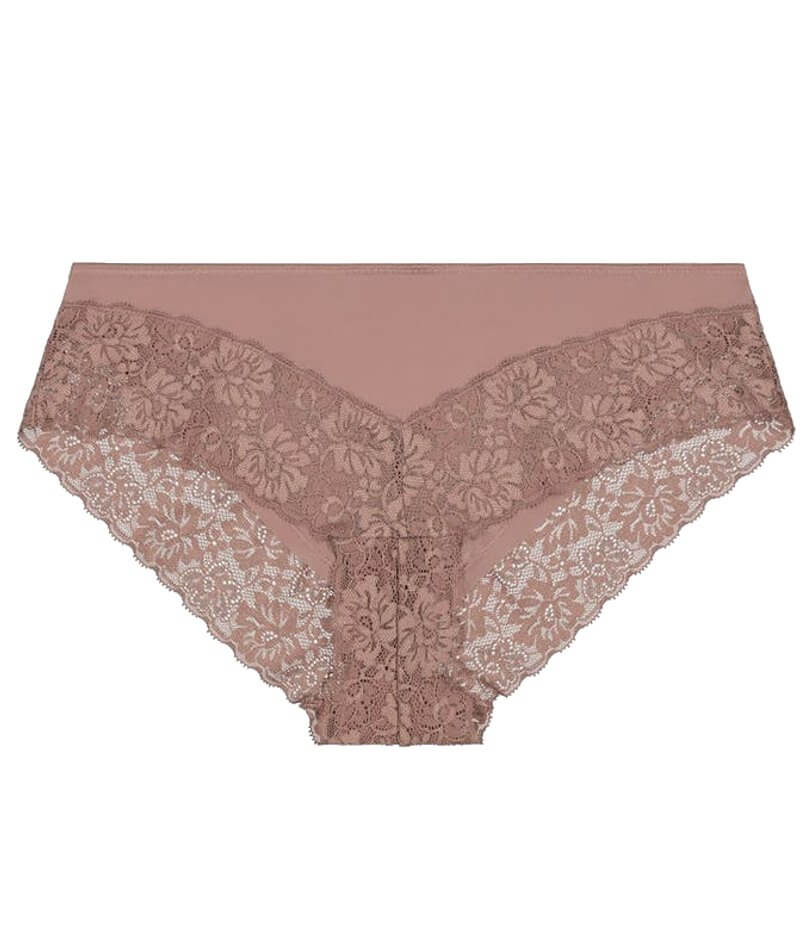 Bendon Everyday Lace Trim Brazilian Brief - Mocha - Image 3