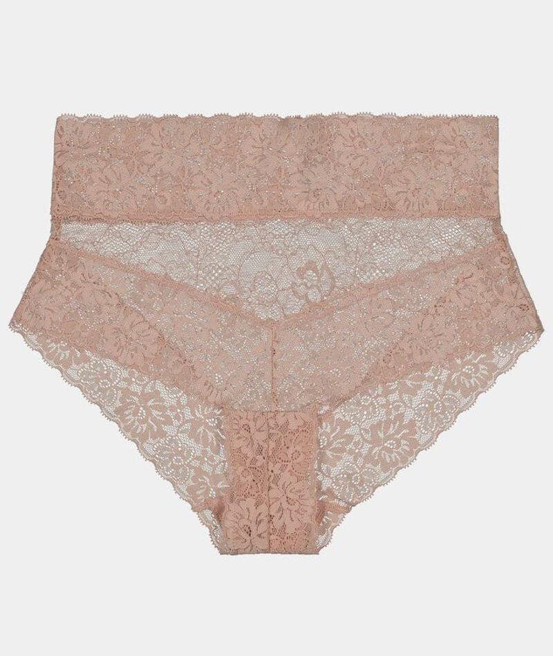 Bendon Lace High Rise Brief - Latte - Image 3