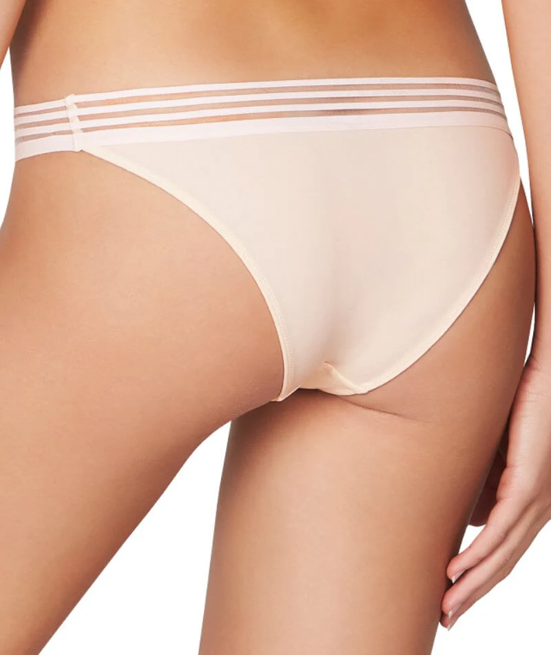 Bendon Stripe Elastic & Papertouch Cheeky Pant - Silver Peony - Image 2