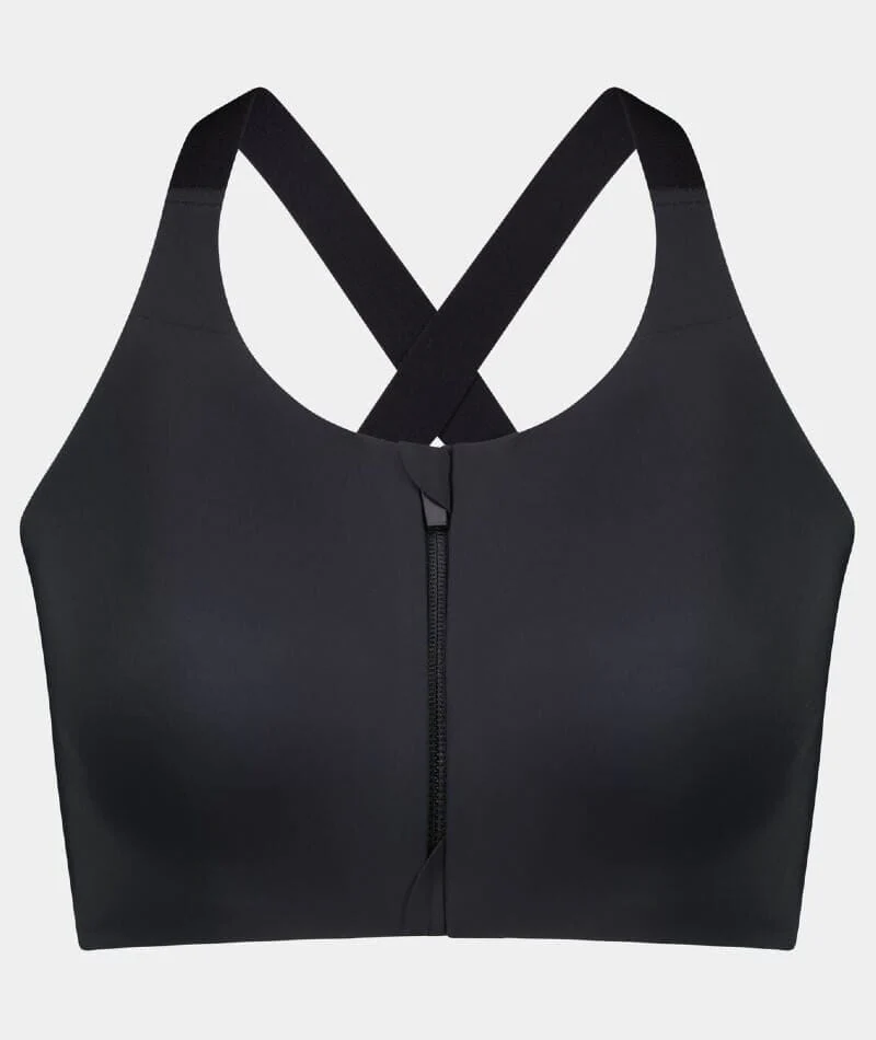 Bendon Motion Wire-Free Front Opening Bra - Black - Image 4