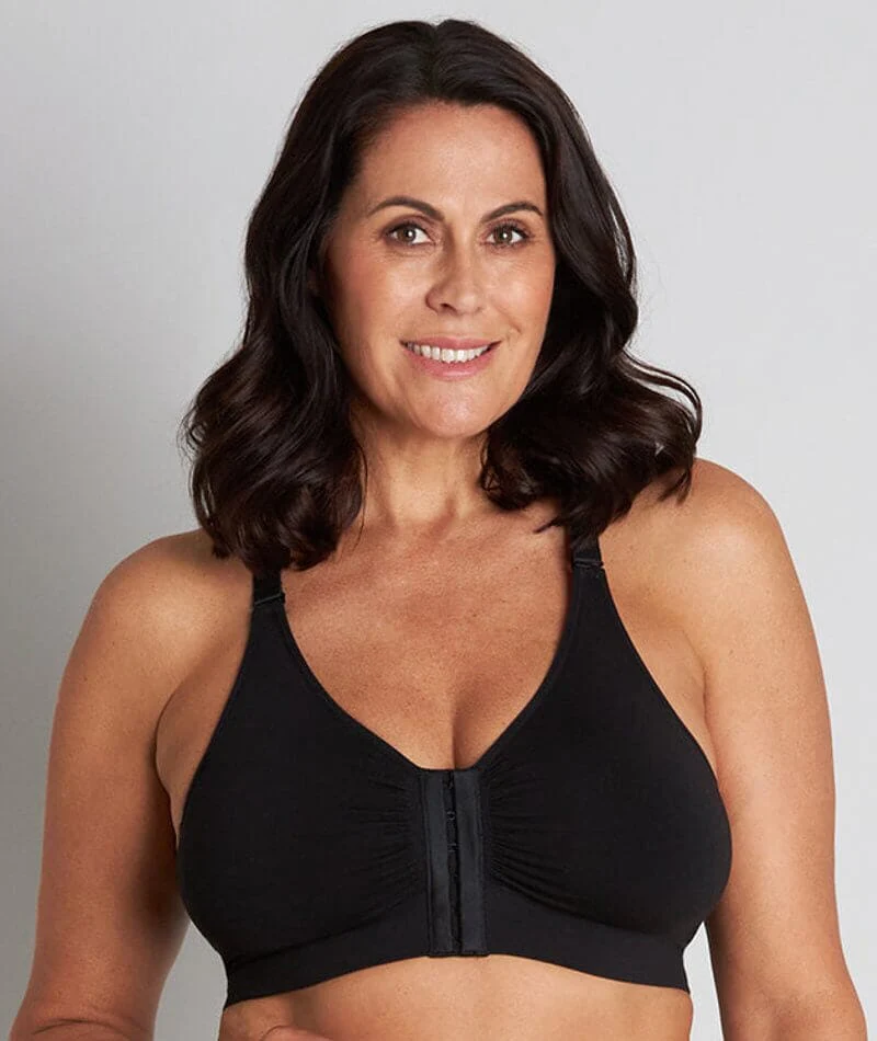 Bendon Restore Front Opening Wire-free Bra - Black