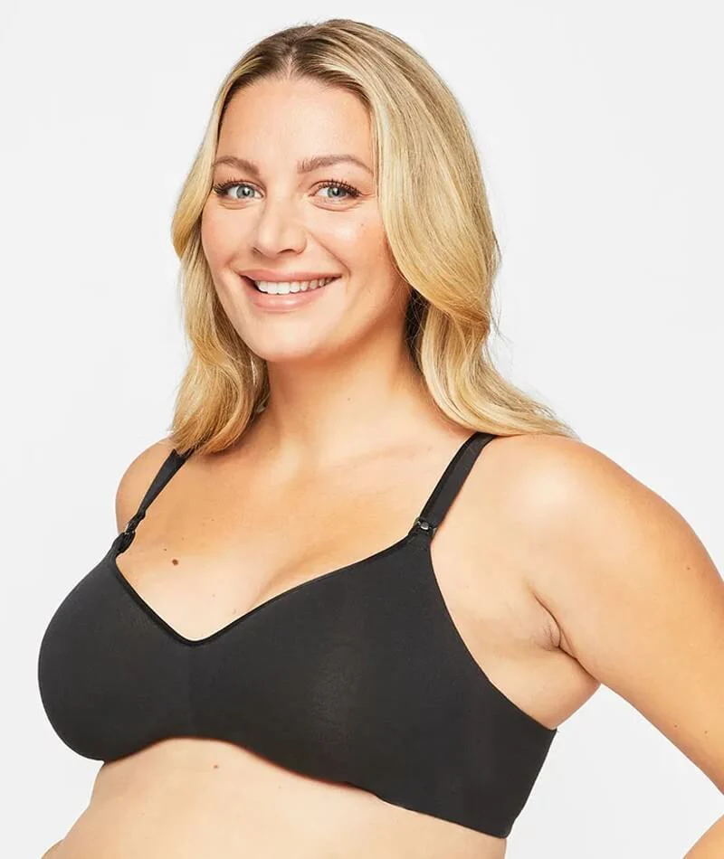 Berlei Barely There Cotton Rich Wire-free Maternity Bra - Black - Image 3