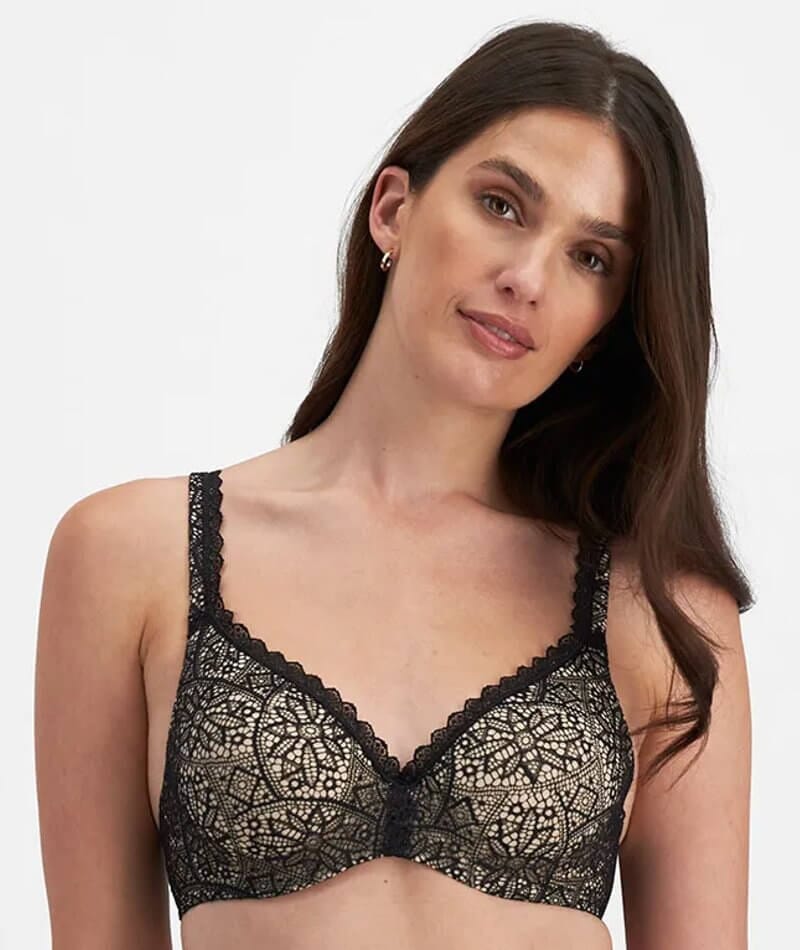 Berlei Barely There Lace Contour Bra - Black