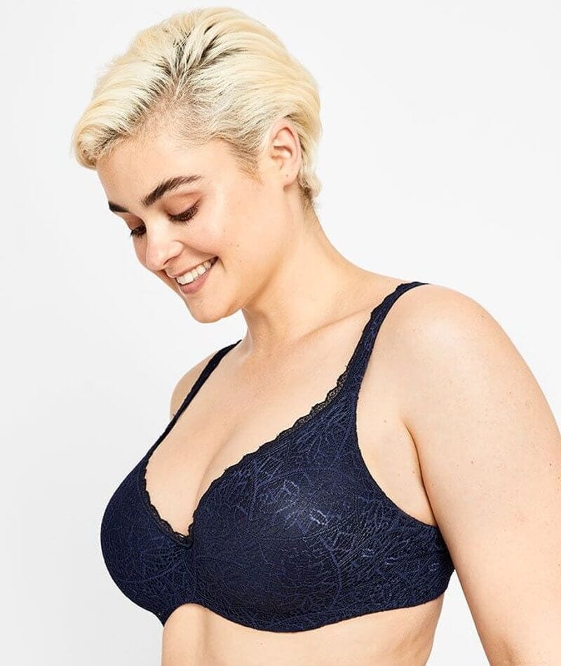 Berlei Barely There Lace Contour Bra - Navy - Image 5