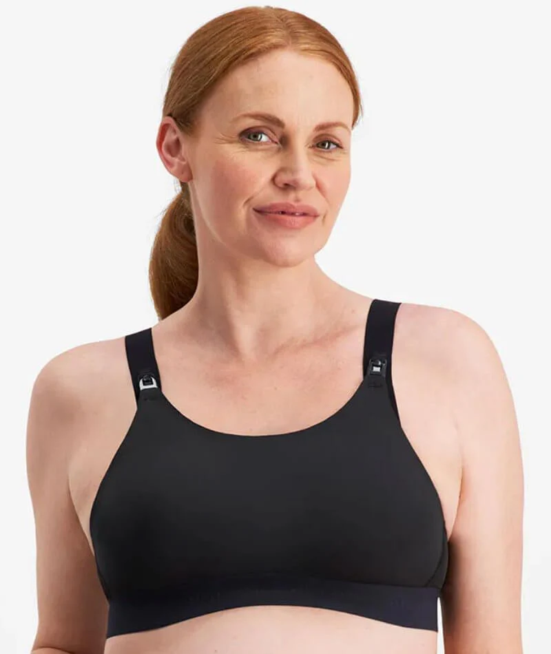 Berlei Life Maternity Active Wire-free Crop Top Bra - Black