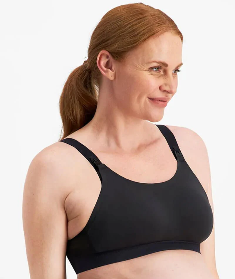 Berlei Life Maternity Active Wire-free Crop Top Bra - Black - Image 3