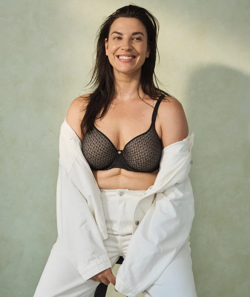 Berlei Lift & Shape T-Shirt Mesh Bra - Black - Image 5