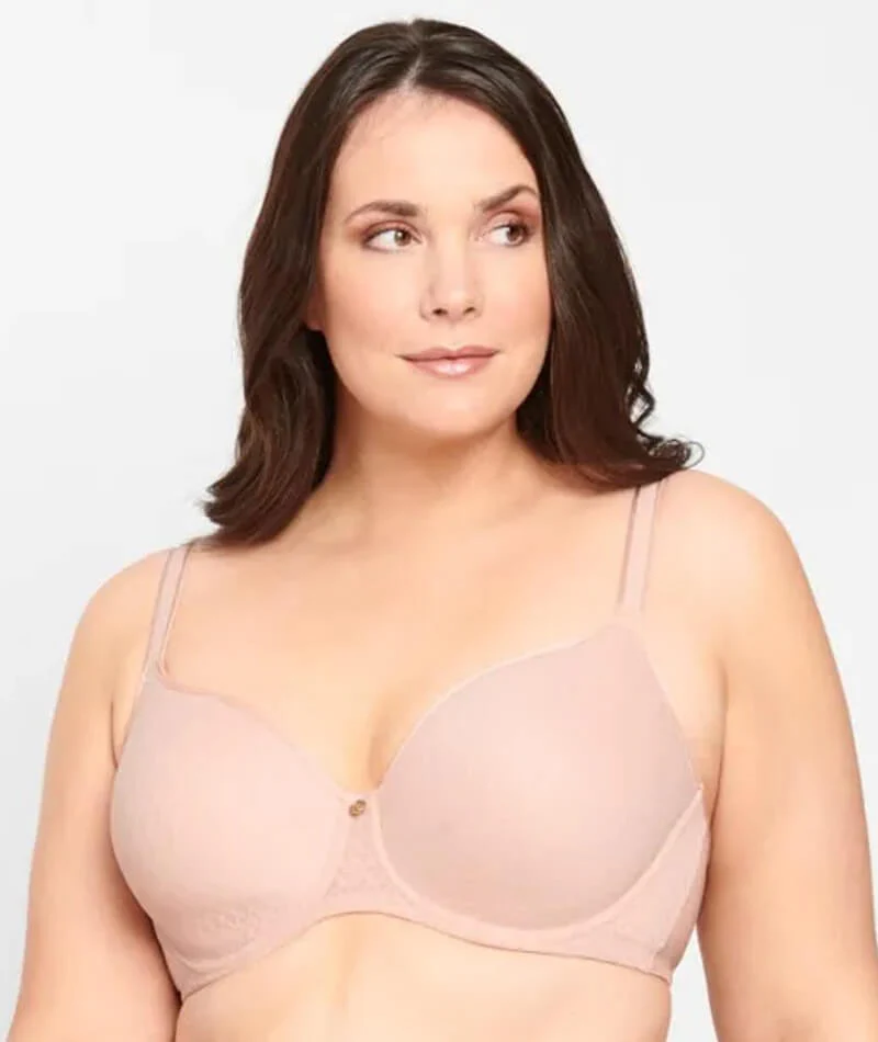 Berlei Lift & Shape T-Shirt Mesh Bra - Nude Lace - Image 4