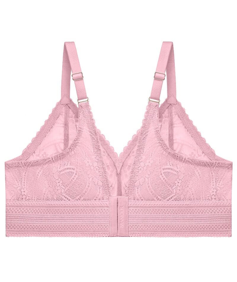 Glamorise Bramour Gramercy Luxe Lace Wire-free Bralette - Mauve - Image 4