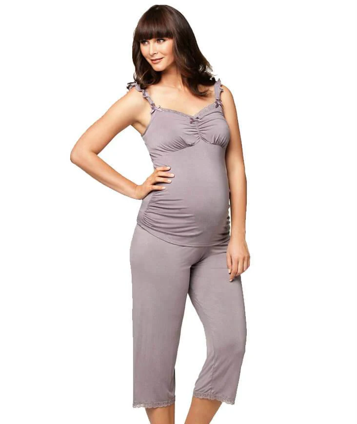 Cake Maternity Apple Crumble Lounge Pant - Grey - Image 3