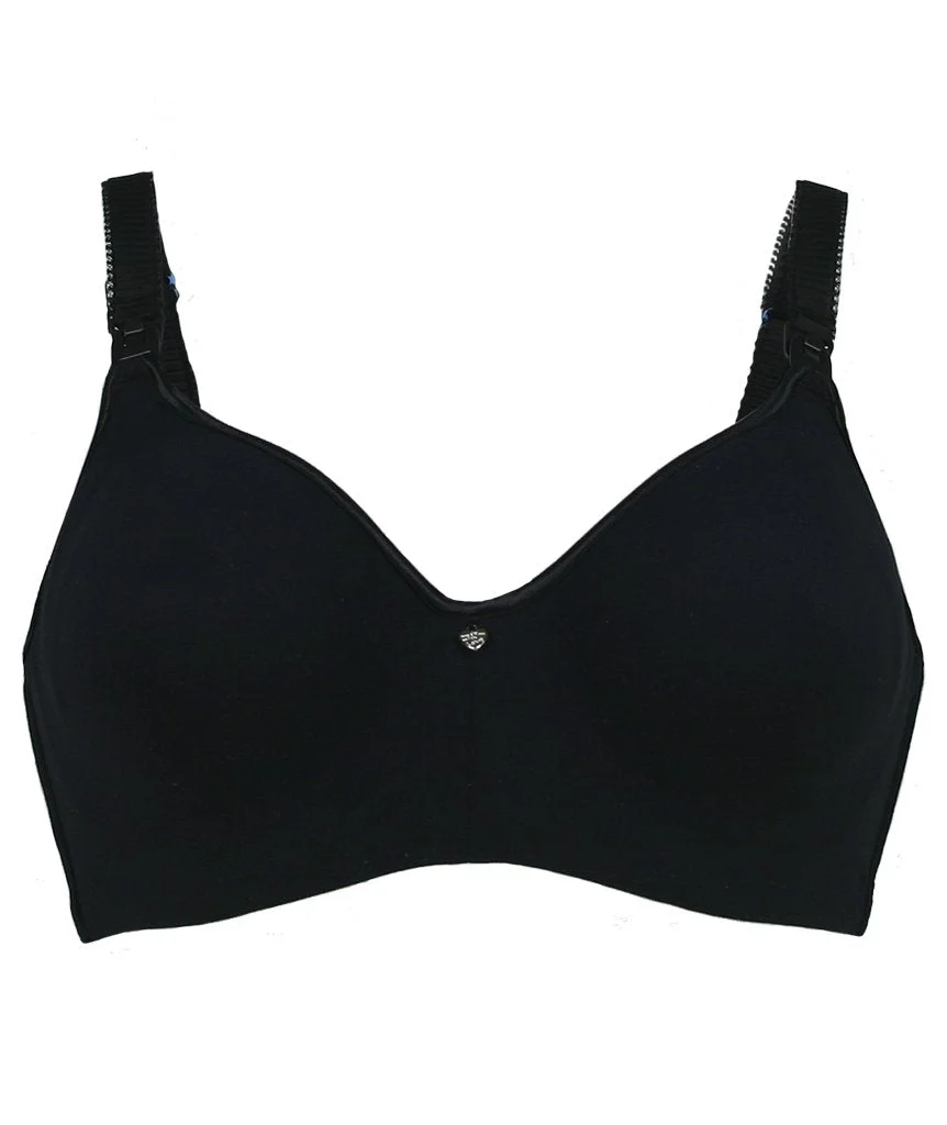 Cake Maternity Croissant Seamless Flexi Wire Nursing Bra -  Black - Image 5