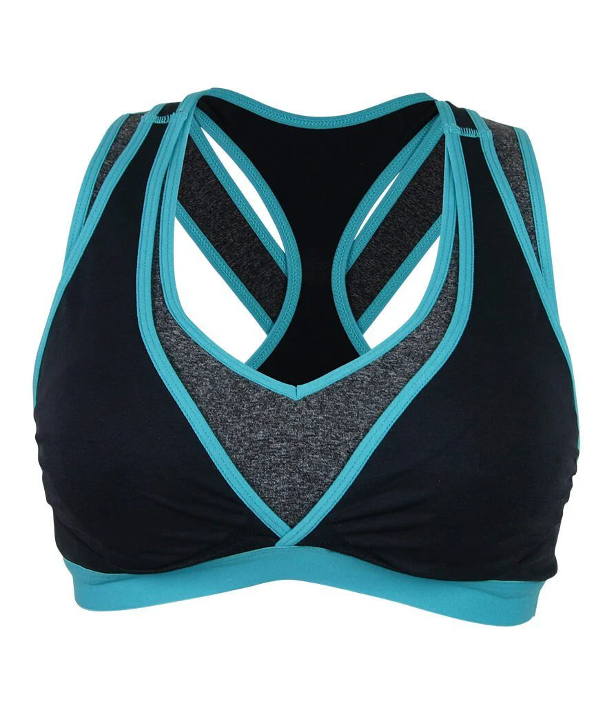 Cake Maternity Lotus Yoga & Hands Free Pumping B-G Cup Wire-free Bra - Teal - Image 5