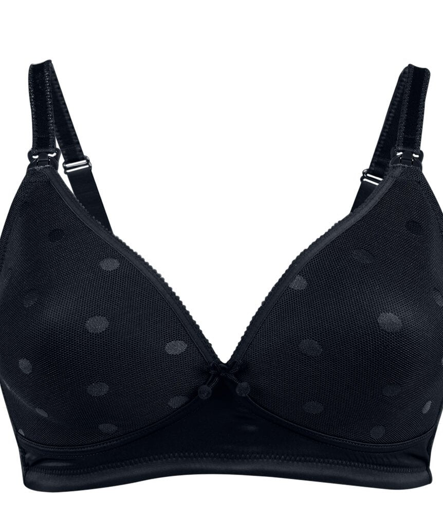Cake Maternity Mousse Padded Plunge Wire-free Nursing Bra -  Black - Image 5