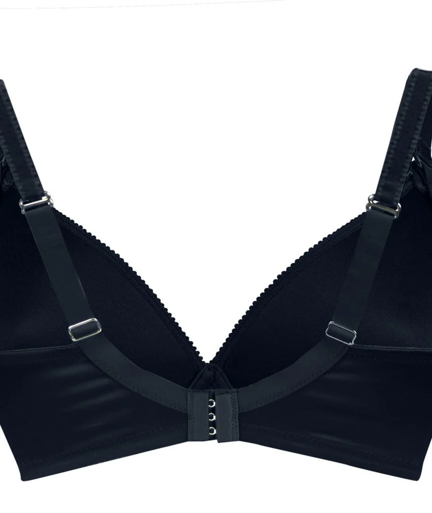 Cake Maternity Mousse Padded Plunge Wire-free Nursing Bra -  Black - Image 6