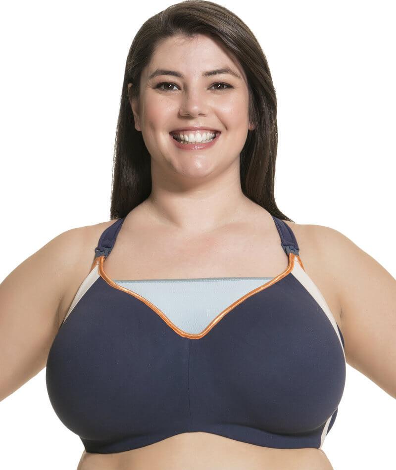 Cake Maternity Zest Flexi Wire High Impact Maternity & Nursing Sports Bra - Navy - Image 5
