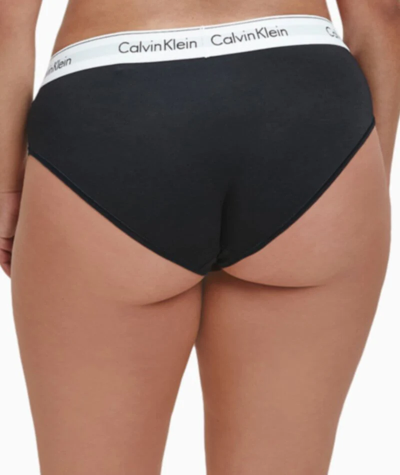 Calvin Klein Modern Cotton Plus Hipster Brief - Black - Image 2