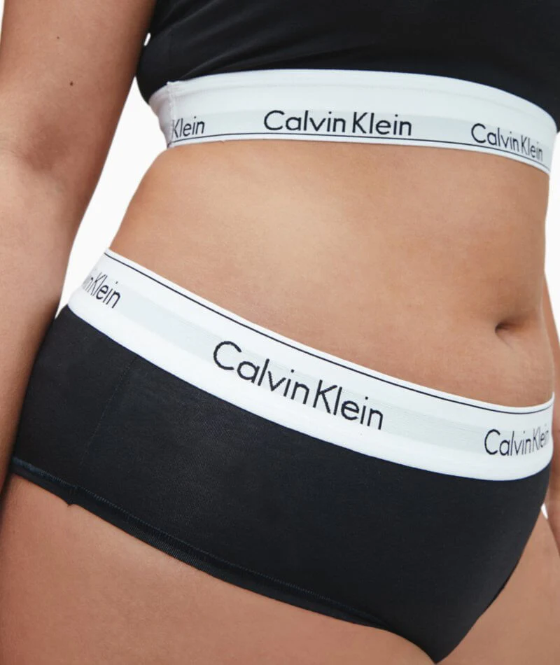 Calvin Klein Modern Cotton Plus Hipster Brief - Black - Image 3