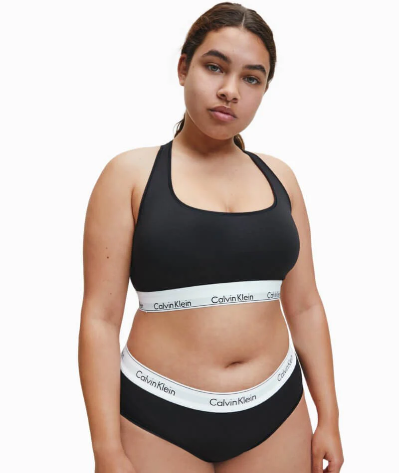 Calvin Klein Modern Cotton Plus Hipster Brief - Black - Image 5