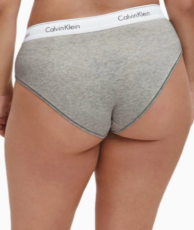 Calvin Klein Modern Cotton Plus Hipster Brief - Grey Heather - Image 2
