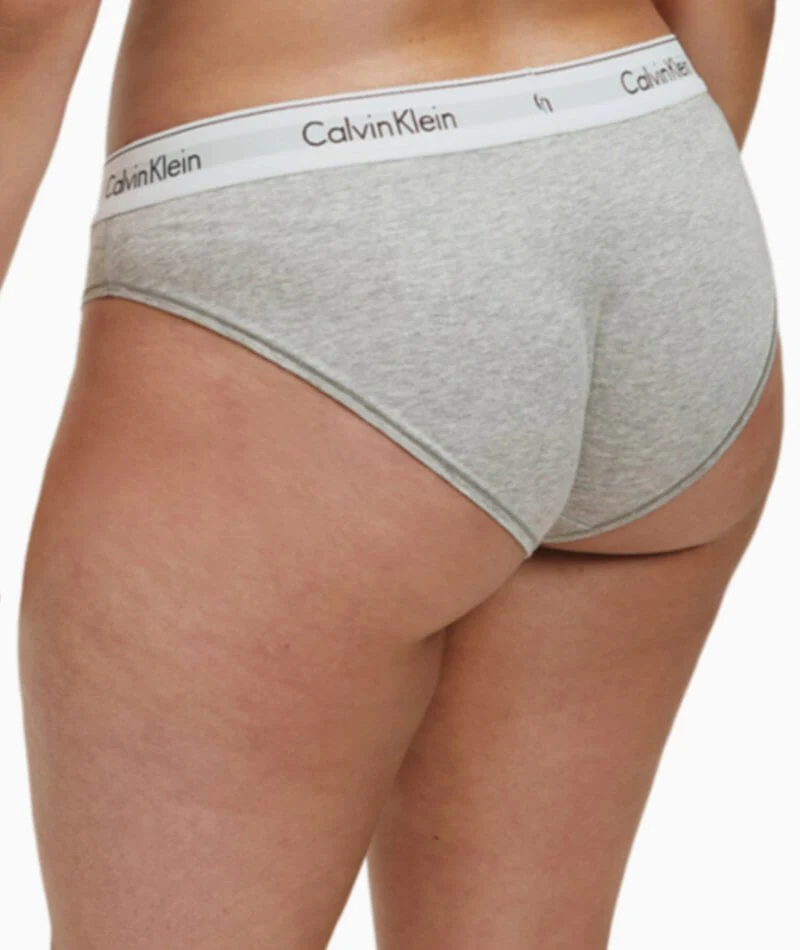 Calvin Klein Modern Cotton Plus Hipster Brief - Grey Heather - Image 4
