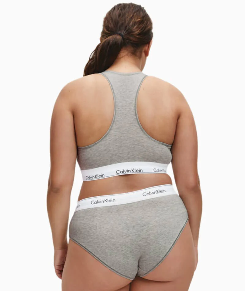 Calvin Klein Modern Cotton Plus Hipster Brief - Grey Heather - Image 7
