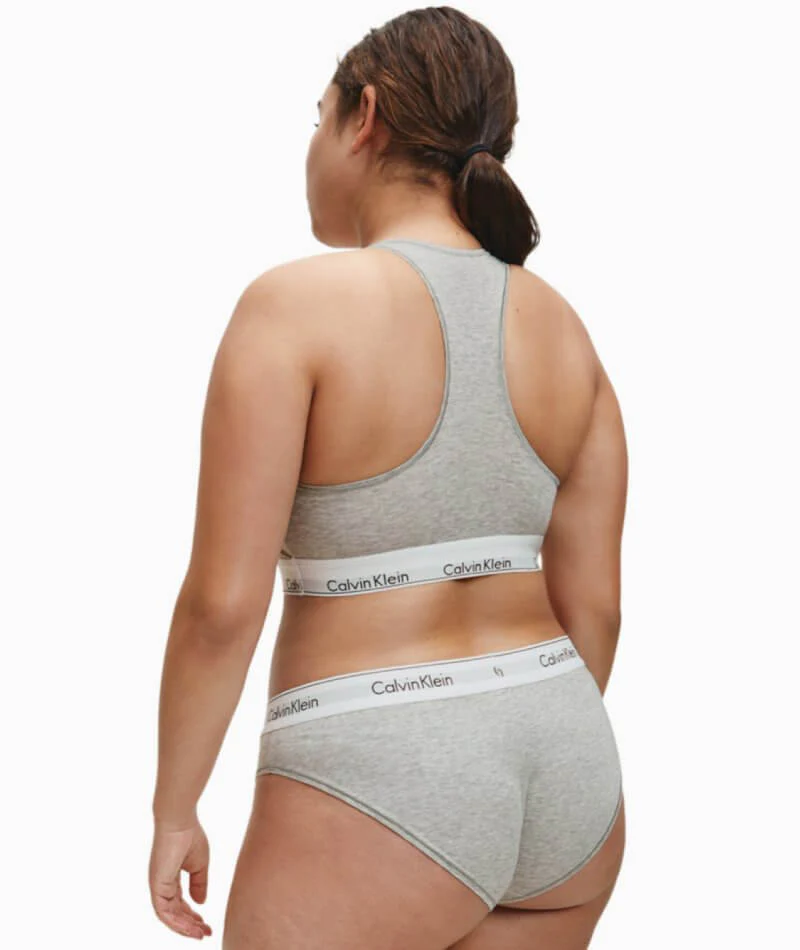 Calvin Klein Modern Cotton Plus Hipster Brief - Grey Heather - Image 9