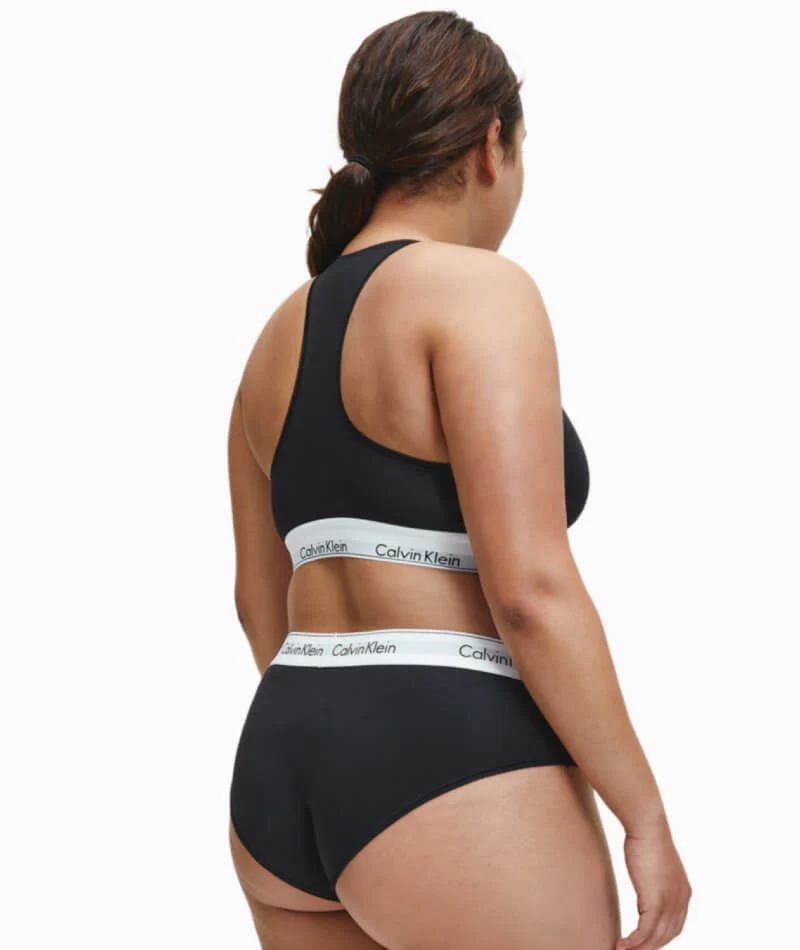 Calvin Klein Modern Cotton Plus Unlined Bralette - Black - Image 7