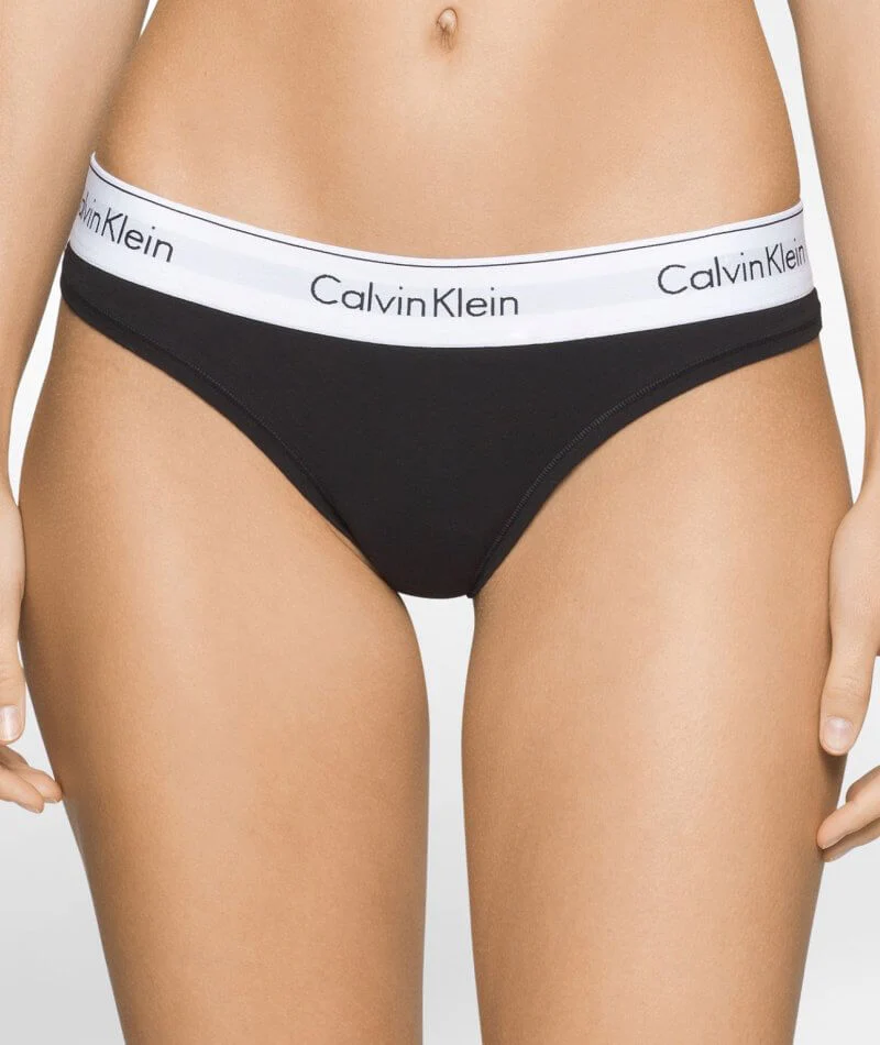 Calvin Klein Modern Cotton Thong - Black
