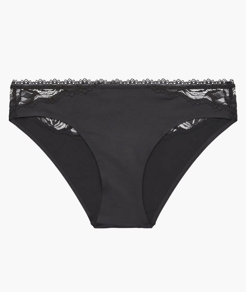 Calvin Klein Seductive Comfort Lotus Floral Bikini Brief - Black - Image 9
