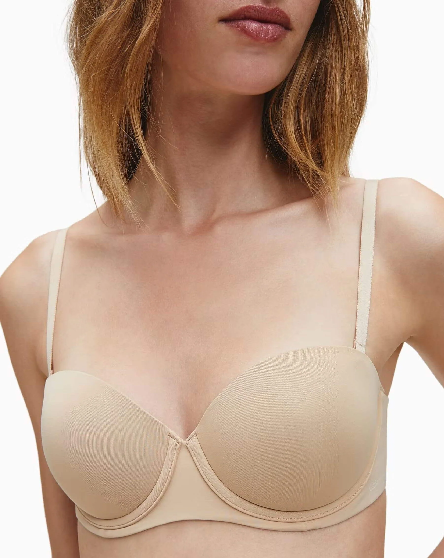 Calvin Klein Strapless Capsule Push Up Strapless Bra - Bare - Image 3