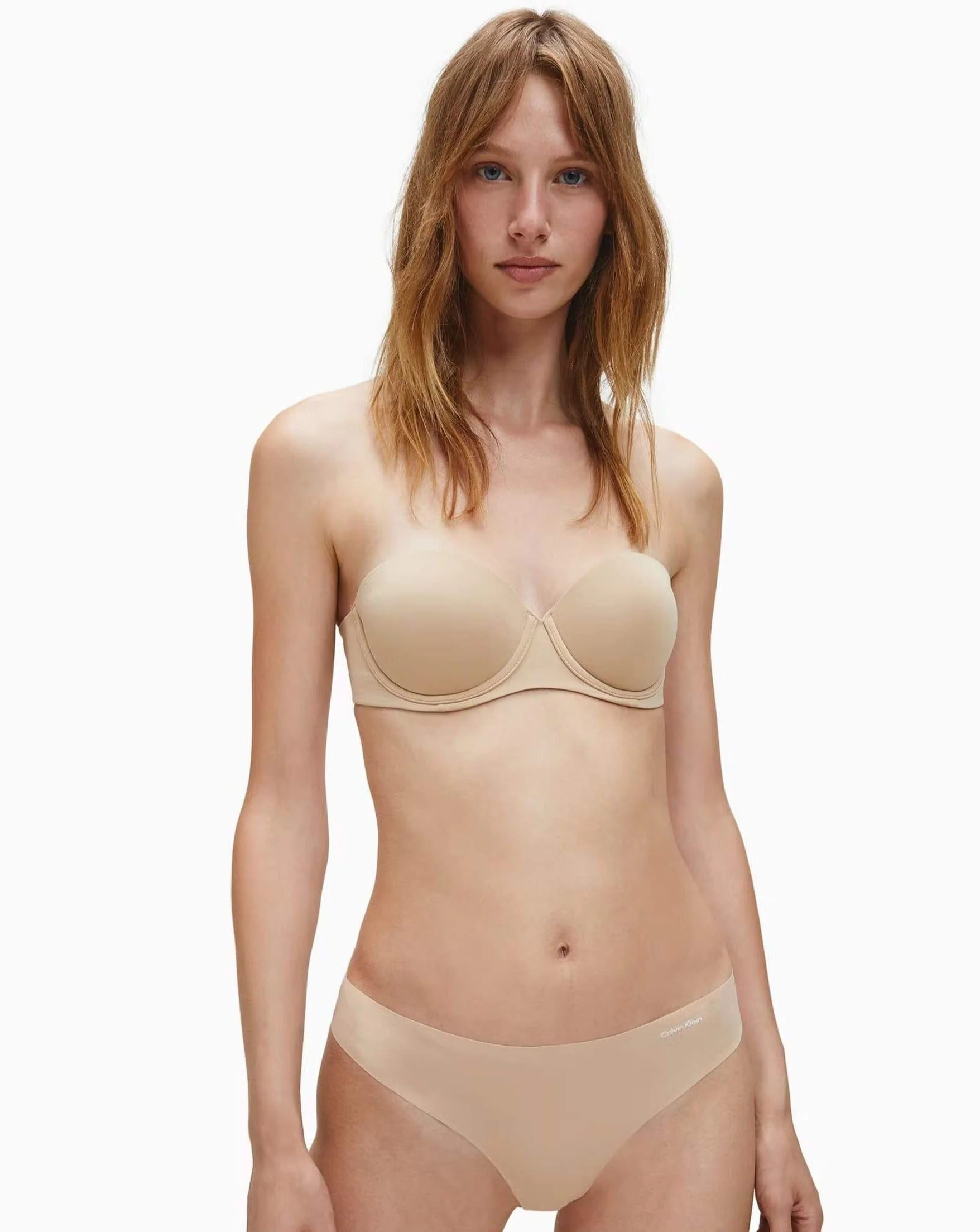 Calvin Klein Strapless Capsule Push Up Strapless Bra - Bare - Image 7
