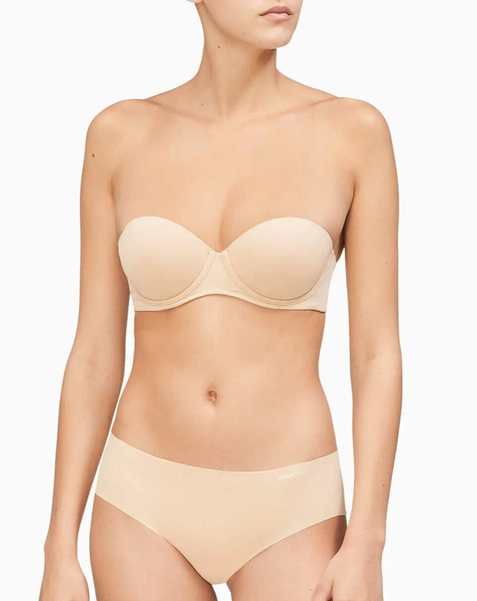 Calvin Klein Strapless Capsule Push Up Strapless Bra - Bare - Image 9