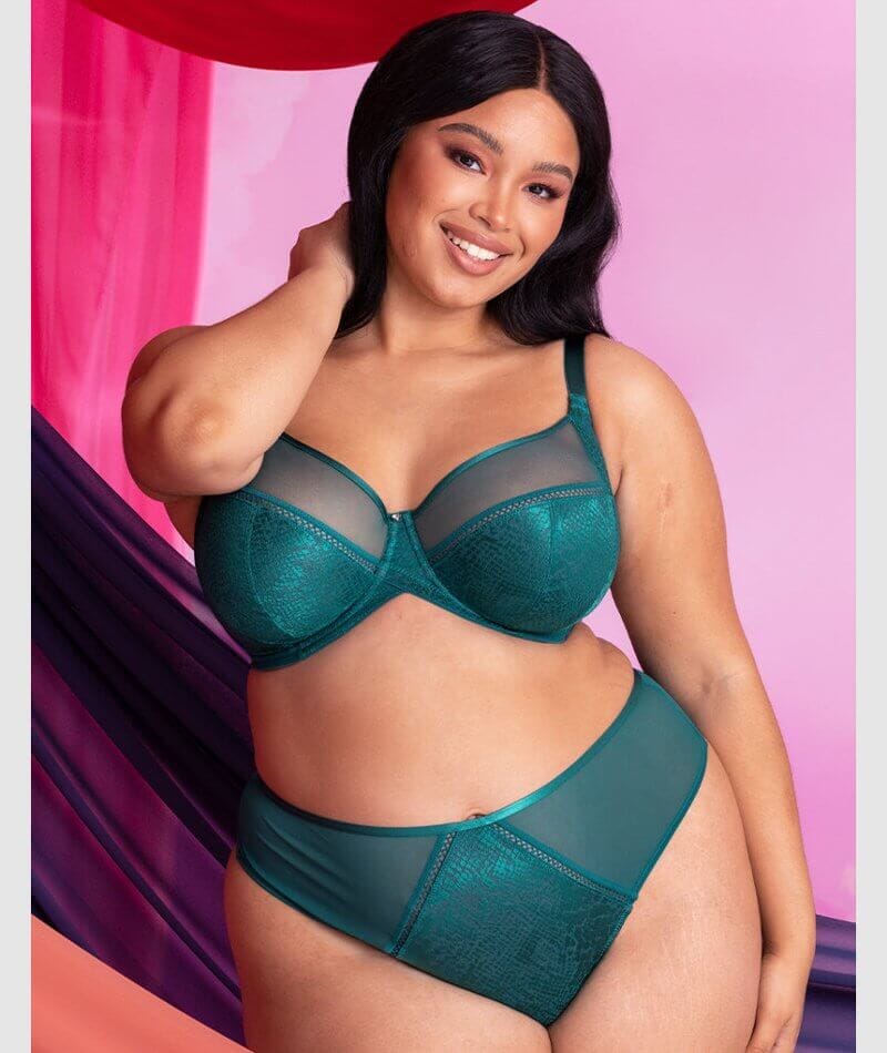 Curvy Kate Amaze Balcony Bra - Verdigris Green - Image 10